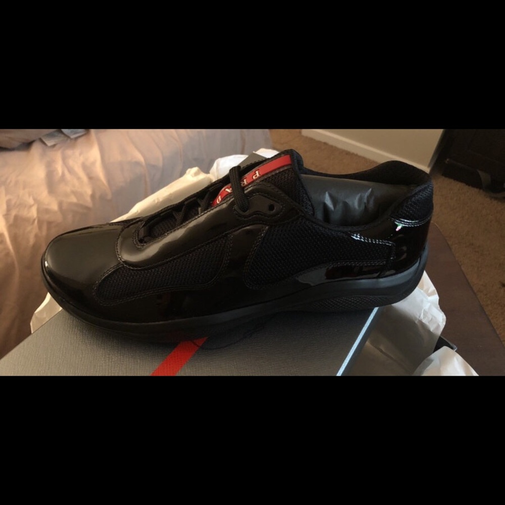 Prada Patent Leather Sneakers - Picture 5 of 7